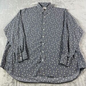 Hamilton Shirt Co Mens 16.5/33 Flowers‎ Spring Resort Preppy Luxury Polka Dot